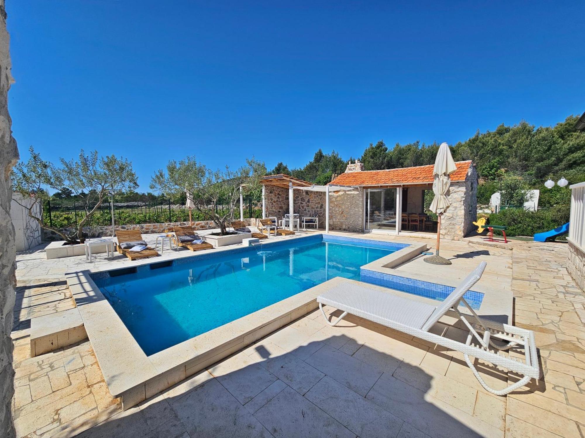 Flamingo - House With Private Pool Villa Gornji Seget Exterior photo